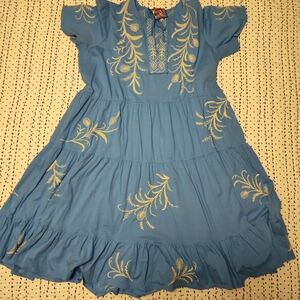 Johnny Was Heavily Embroidered Dress 2X